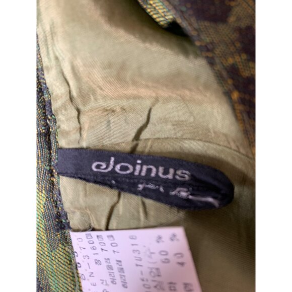 VTG 80s Joinus Korea Green/Black Grapevine Print Mini Pencil Skirt XS RZ10406 - Picture 9 of 9